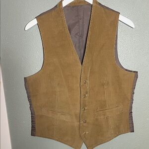 Vintage Unicorn Brown Corduroy Vest
